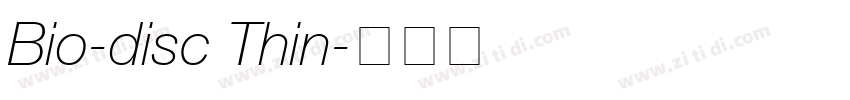 Bio-disc Thin字体转换